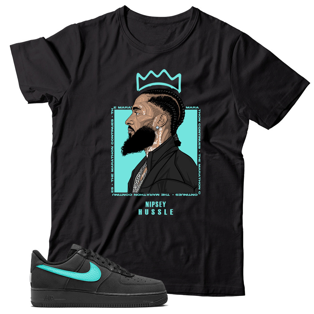 Nipsey(2) T-Shirt Match Air Force 1 Low Triple Red