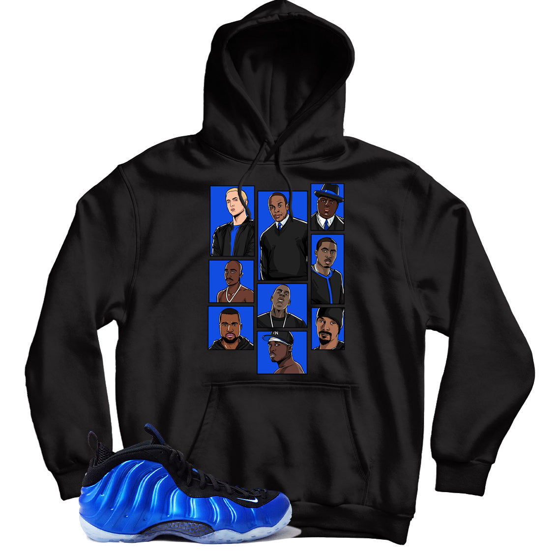 Air Foamposite One International Blue hoodie