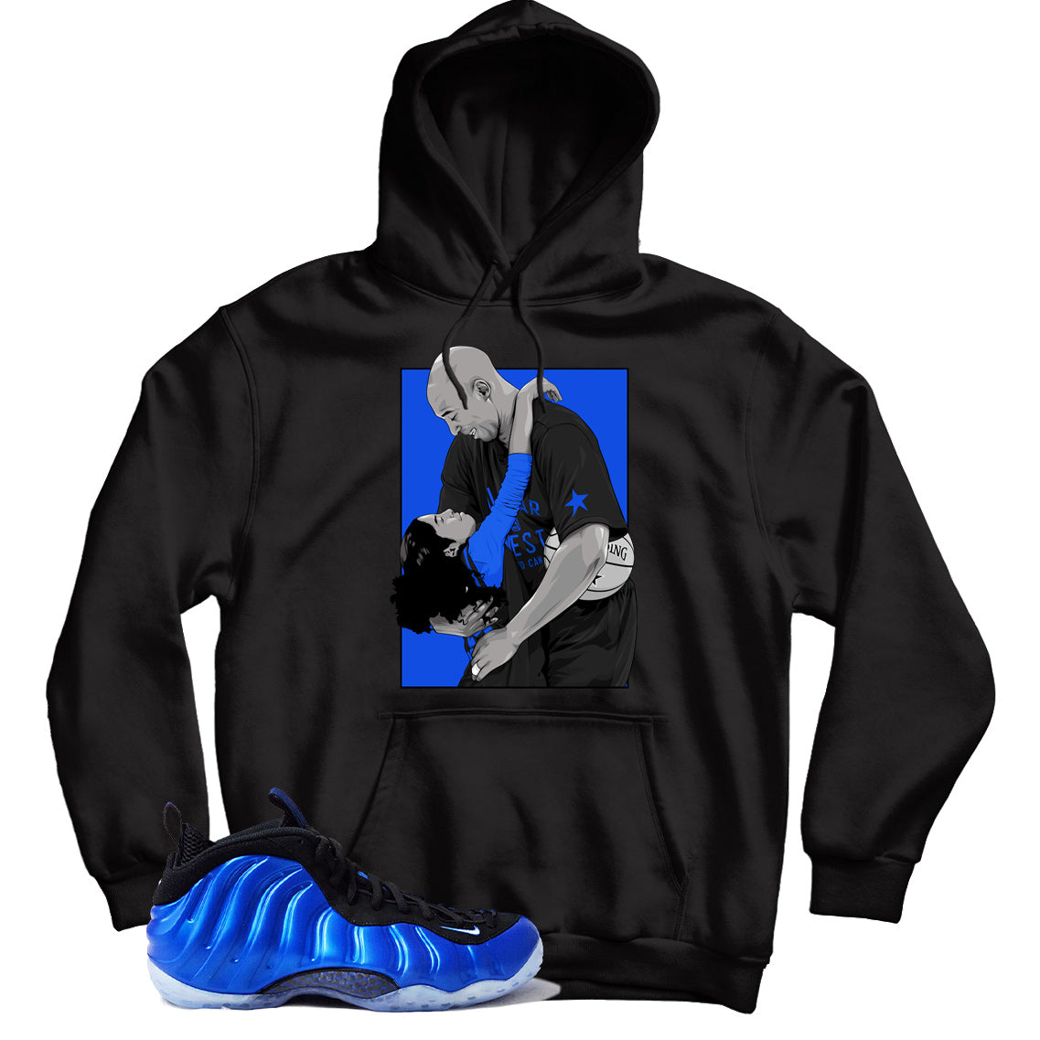 Air Foamposite One International Blue hoodie