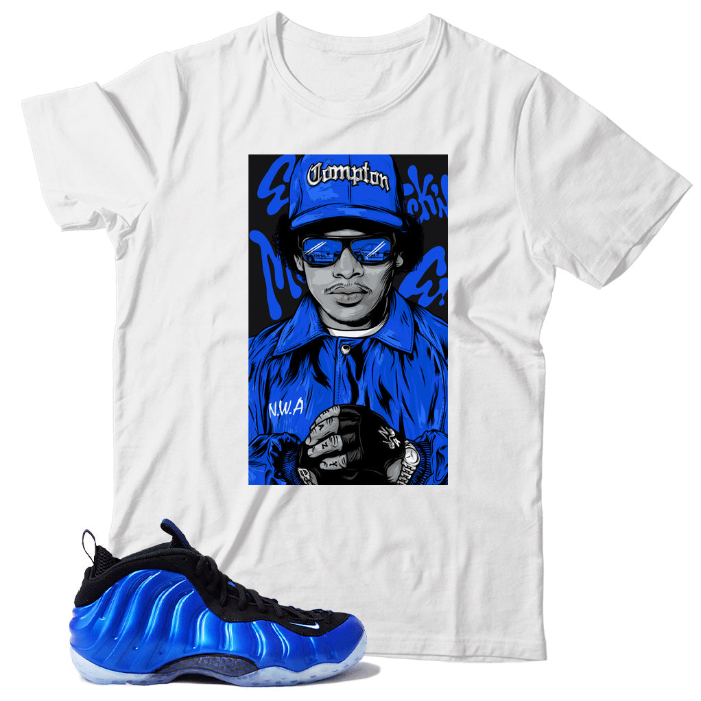 Foamposite International Blue shirt