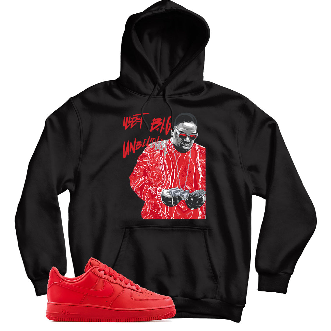Air Force 1 Low Triple Red hoodie