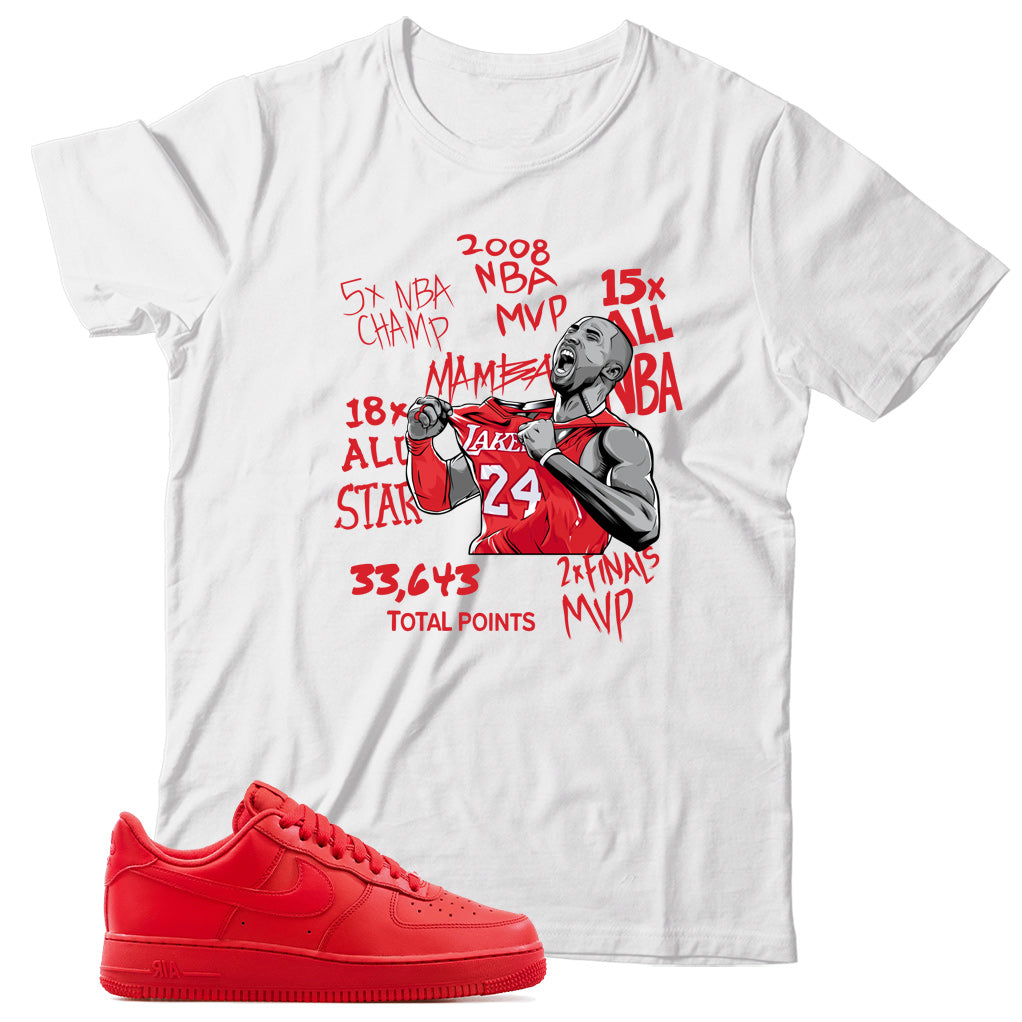 Air Force 1 Low Triple Red Shirt