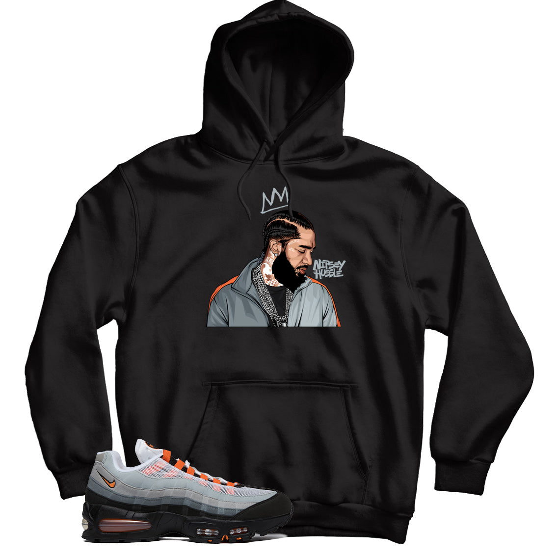 Air Max 95 Bright Mandarin hoodie