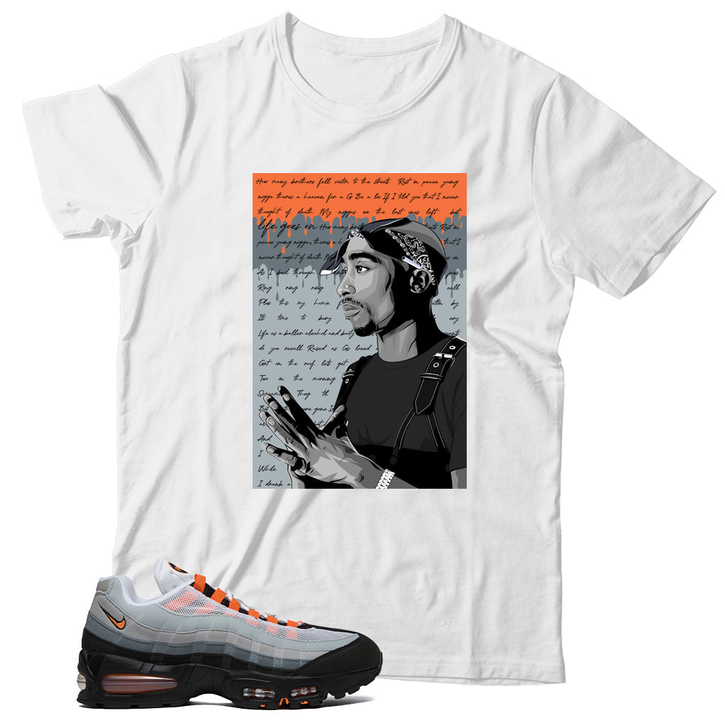 Air Max 95 Bright Mandarin shirt