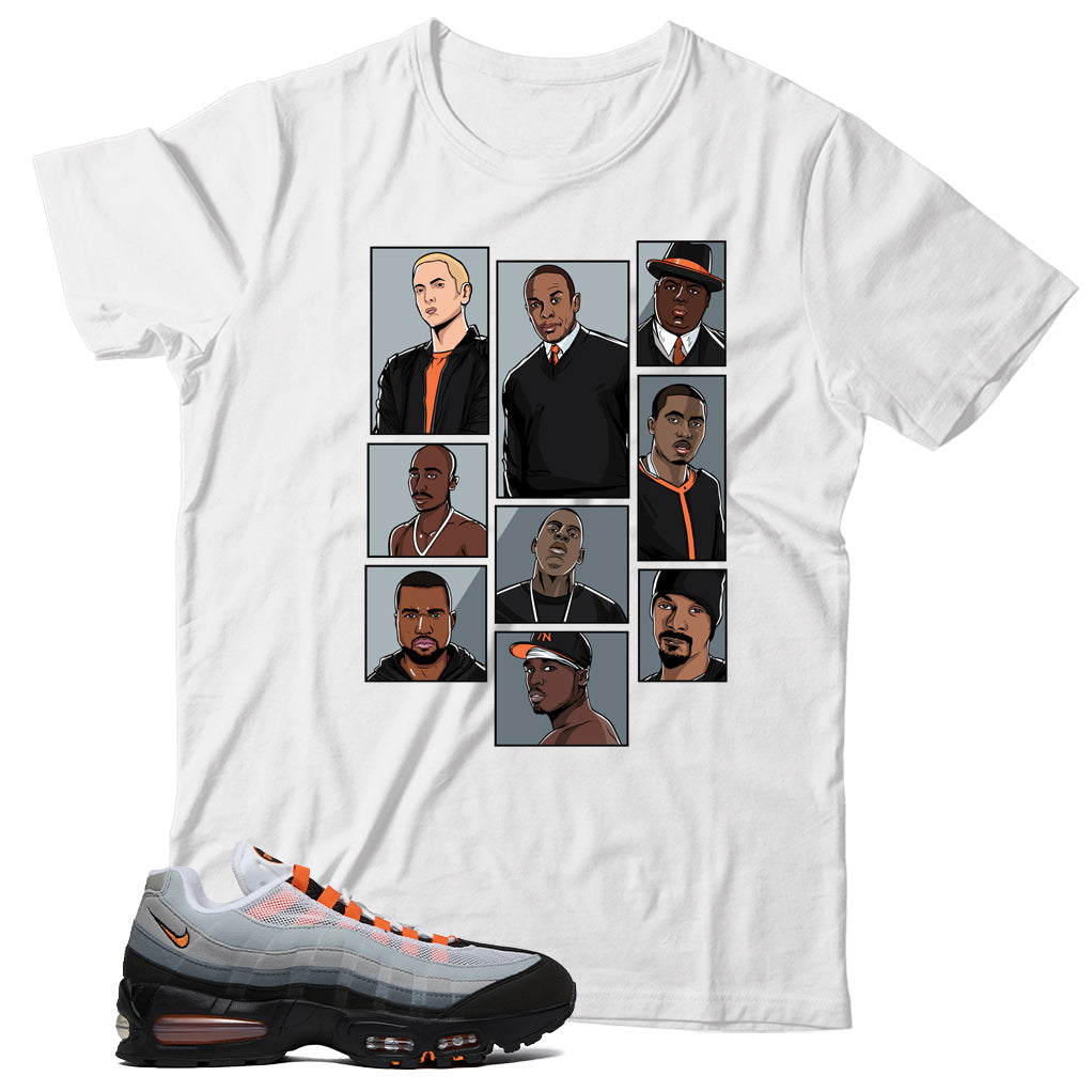 Air Max 95 Bright Mandarin shirt