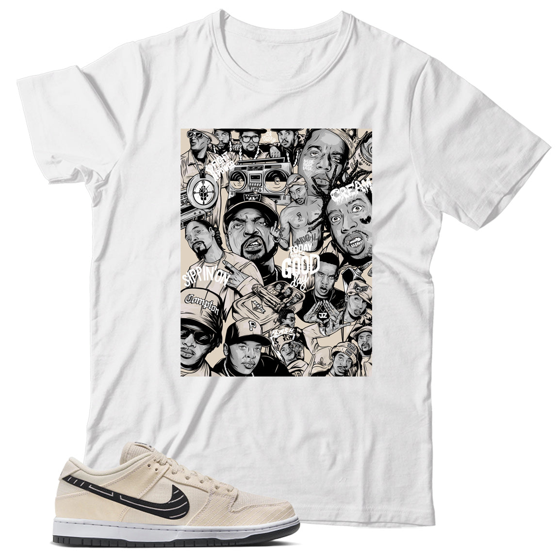 Dunk Low Albino & Preto Shirt