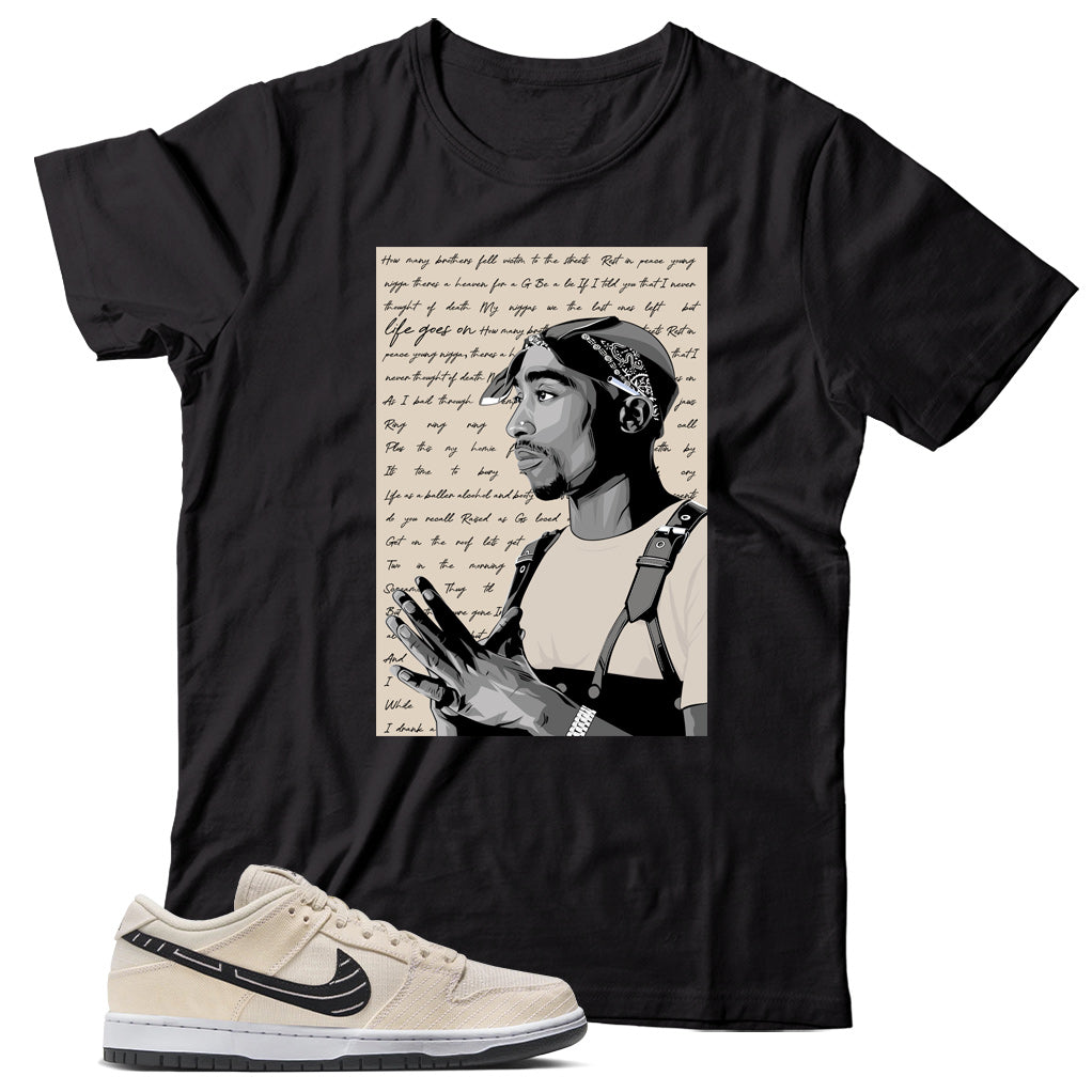 Dunk Low Albino & Preto shirt