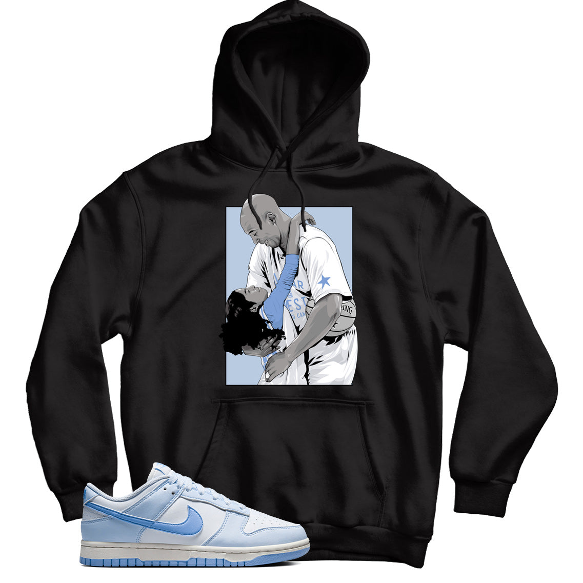 Blue Tint dunks hoodie