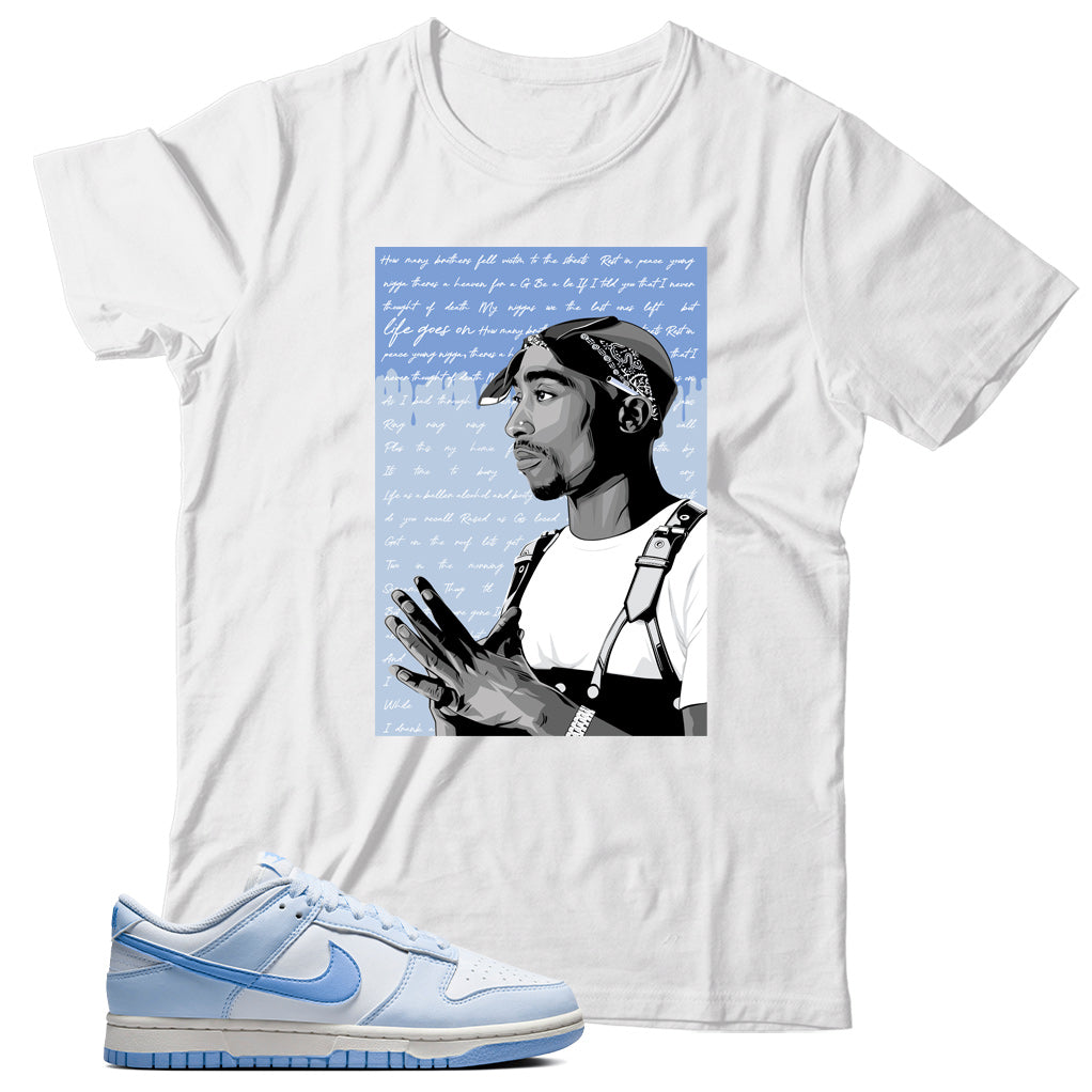 Blue Tint dunks shirt