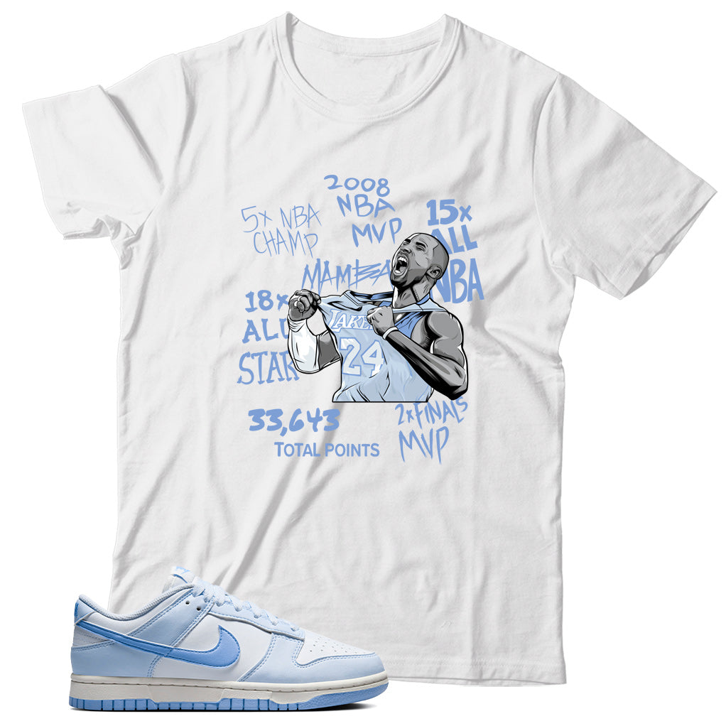 Shirt Match Dunk Low Blue Tint