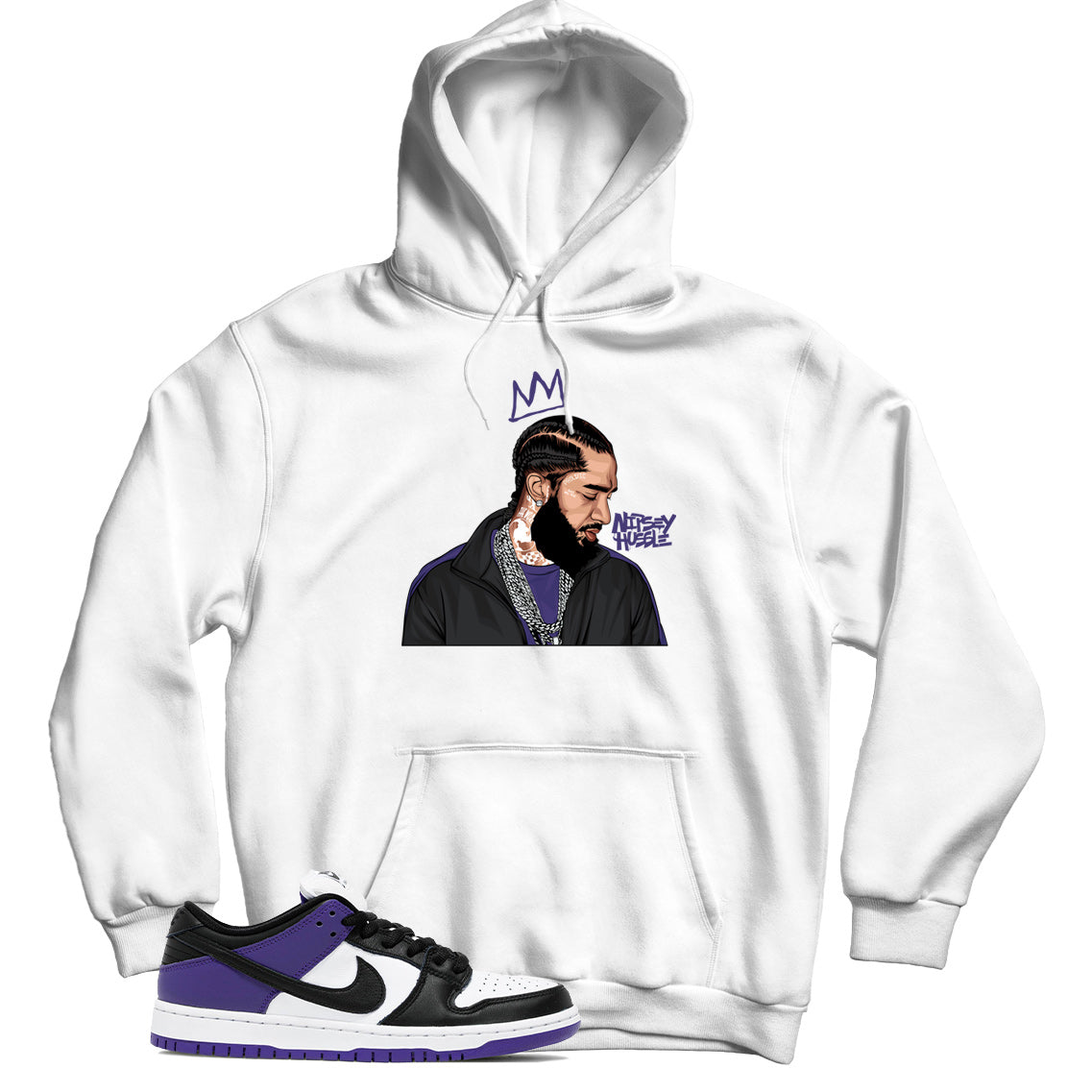 Dunk Low Court Purple hoodie