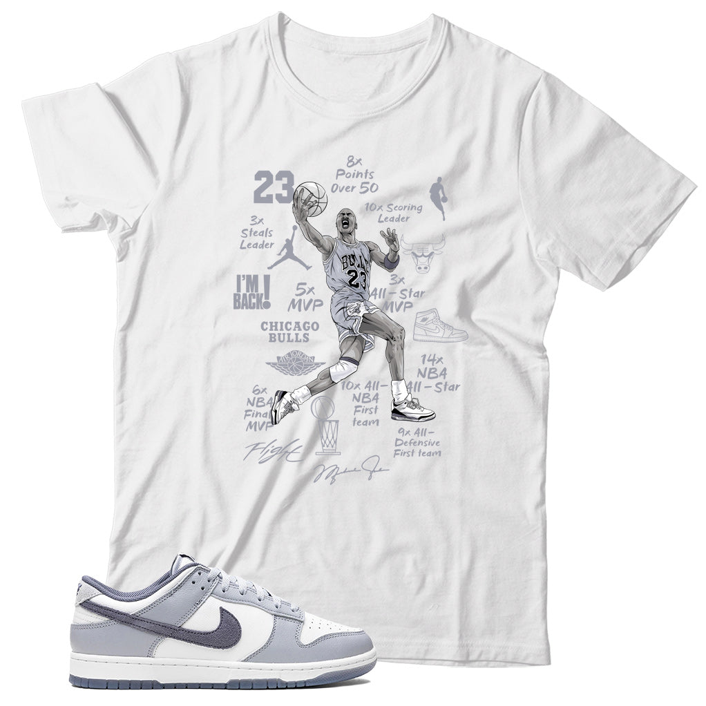 Light Carbon dunks shirt