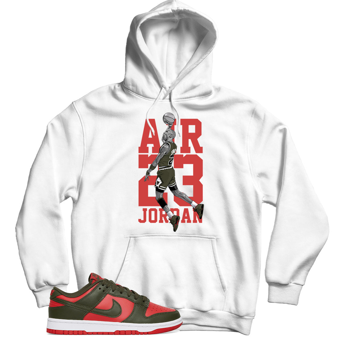 Dunk Low Mystic Red hoodie