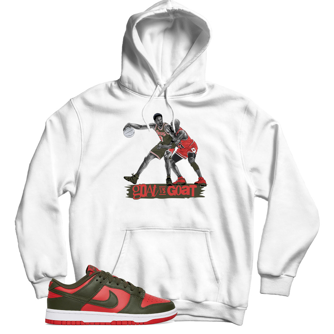 Dunk Low Mystic Red hoodie
