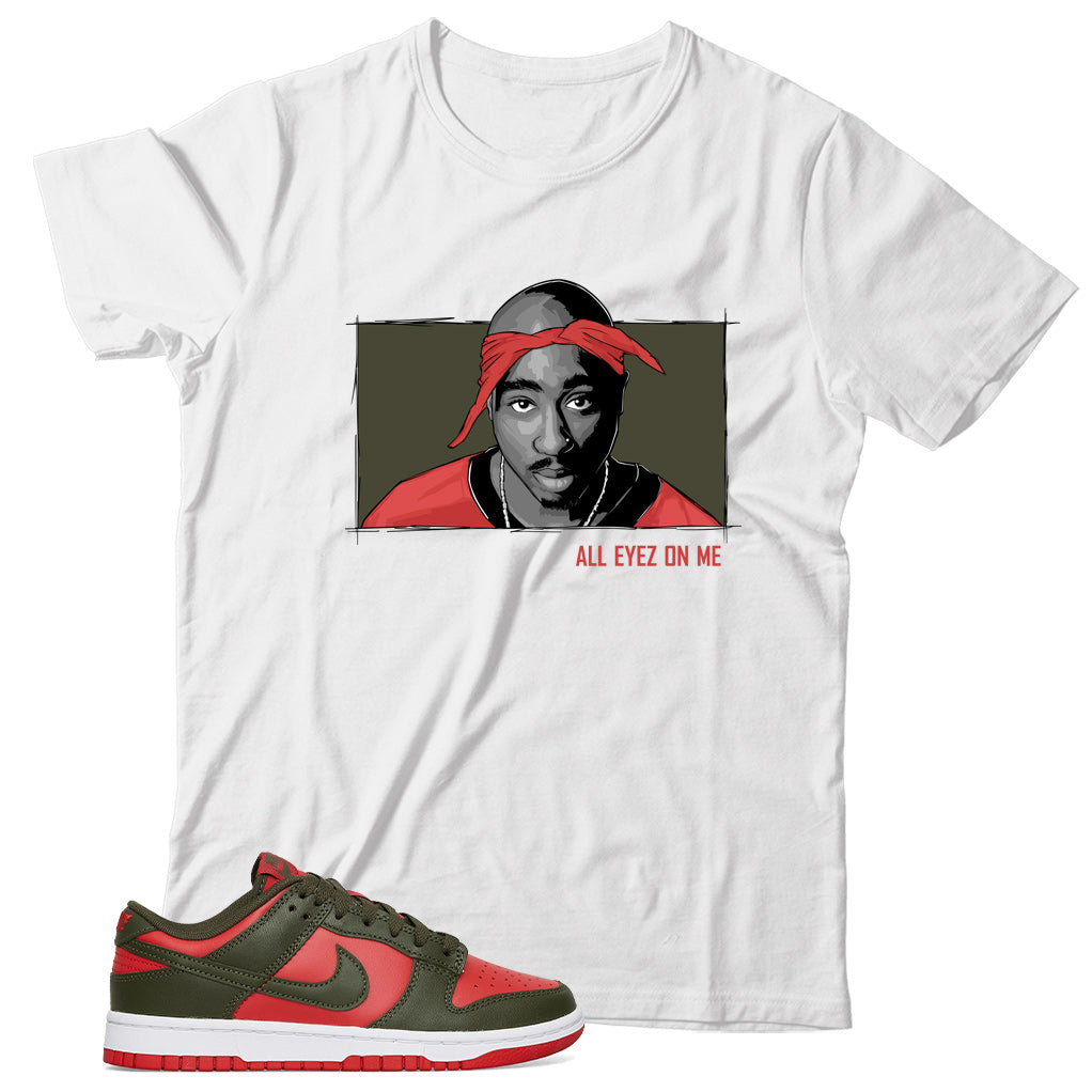 Dunk Low Mystic Red shirt