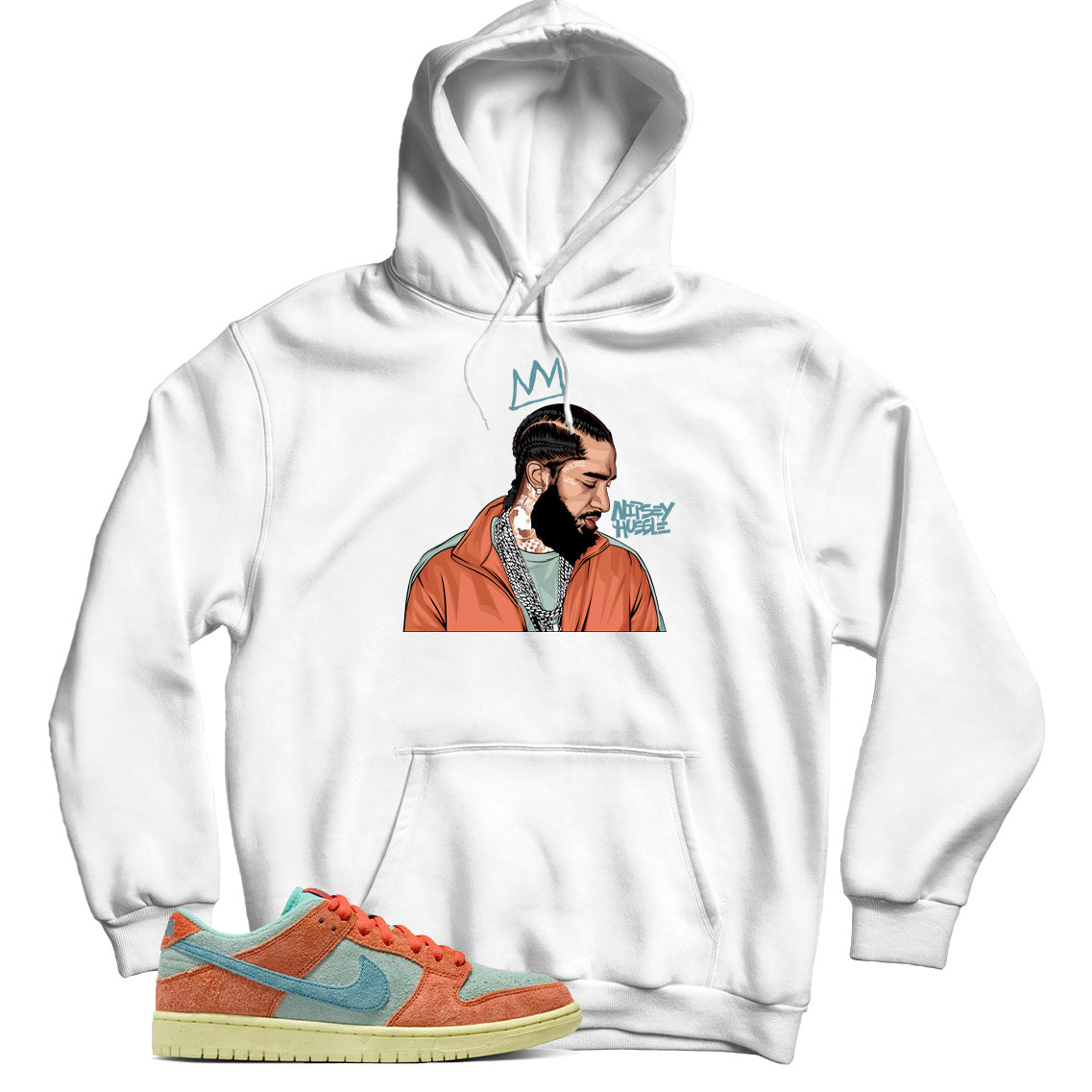 Dunk Low noise aqua hoodie