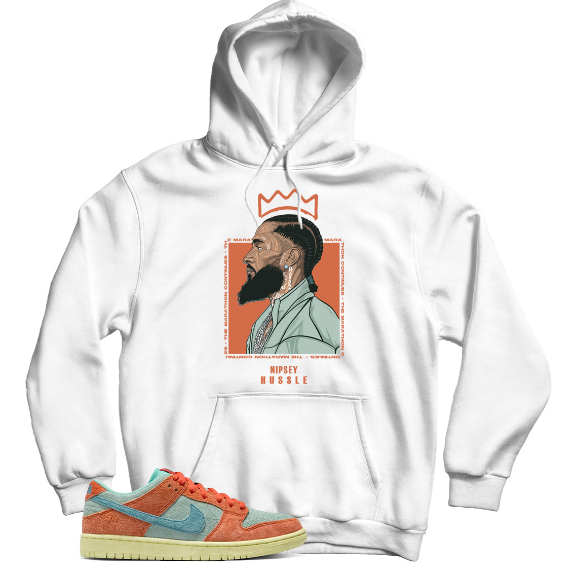 Dunk Low noise aqua hoodie
