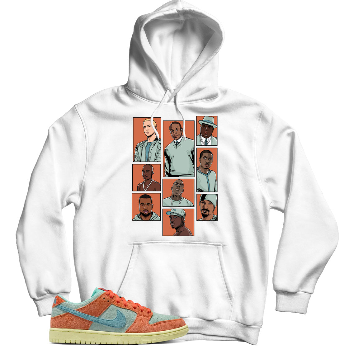 Dunk Low noise aqua hoodie