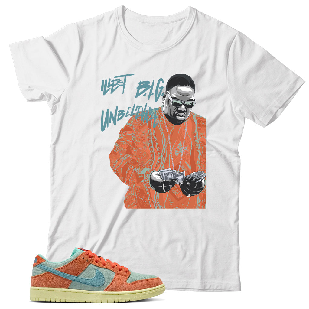 Dunk Low Orange Emerald Rise shirt