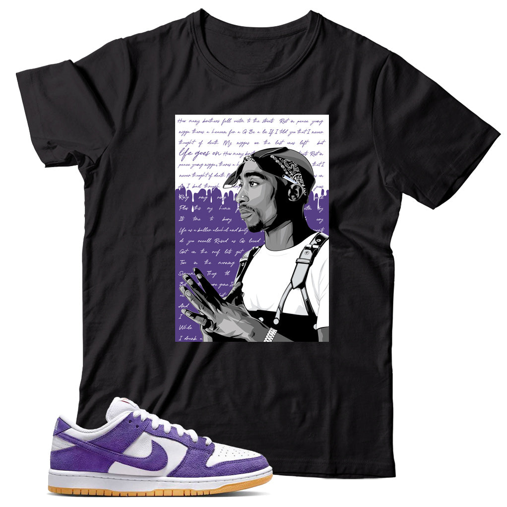 Dunk Low Pro ISO Orange Label Court Purple shirt