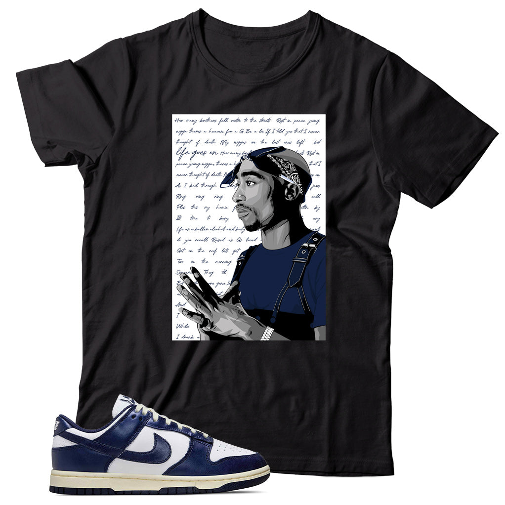 Dunk Low Vintage Navy shirt