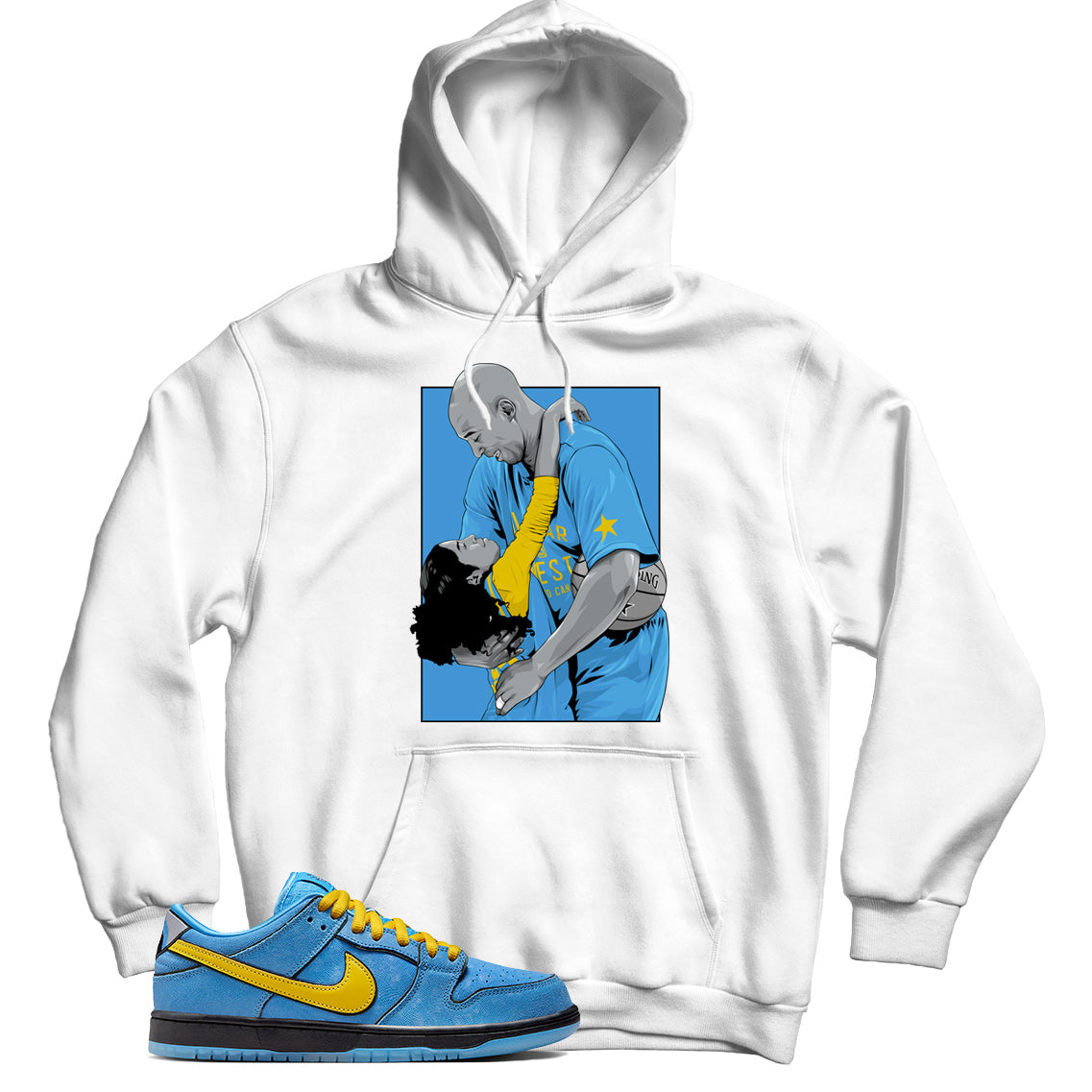 Rap Hoodie Match Nike Dunk Low Polar Blue main image 0