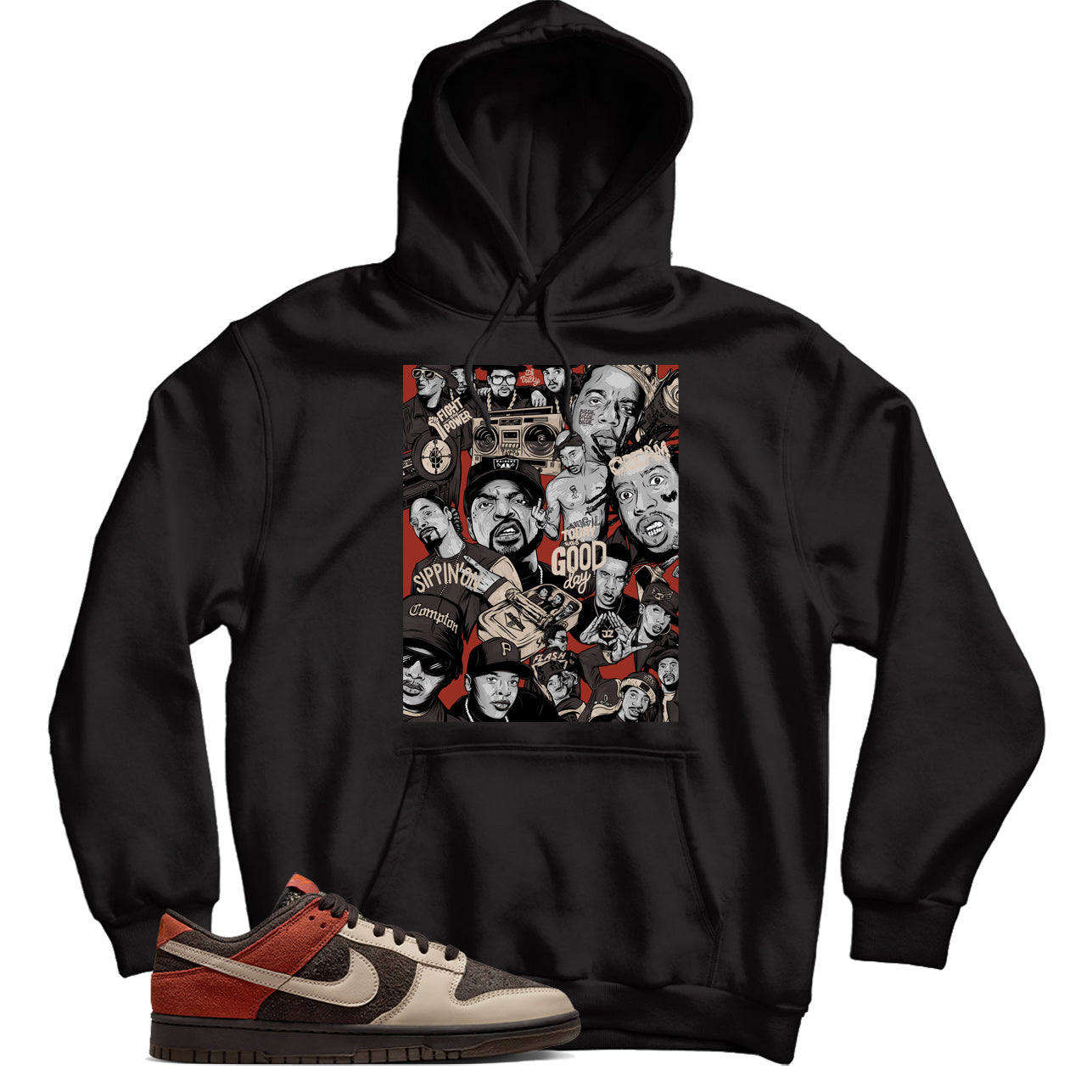 Dunk Low Red Panda hoodie