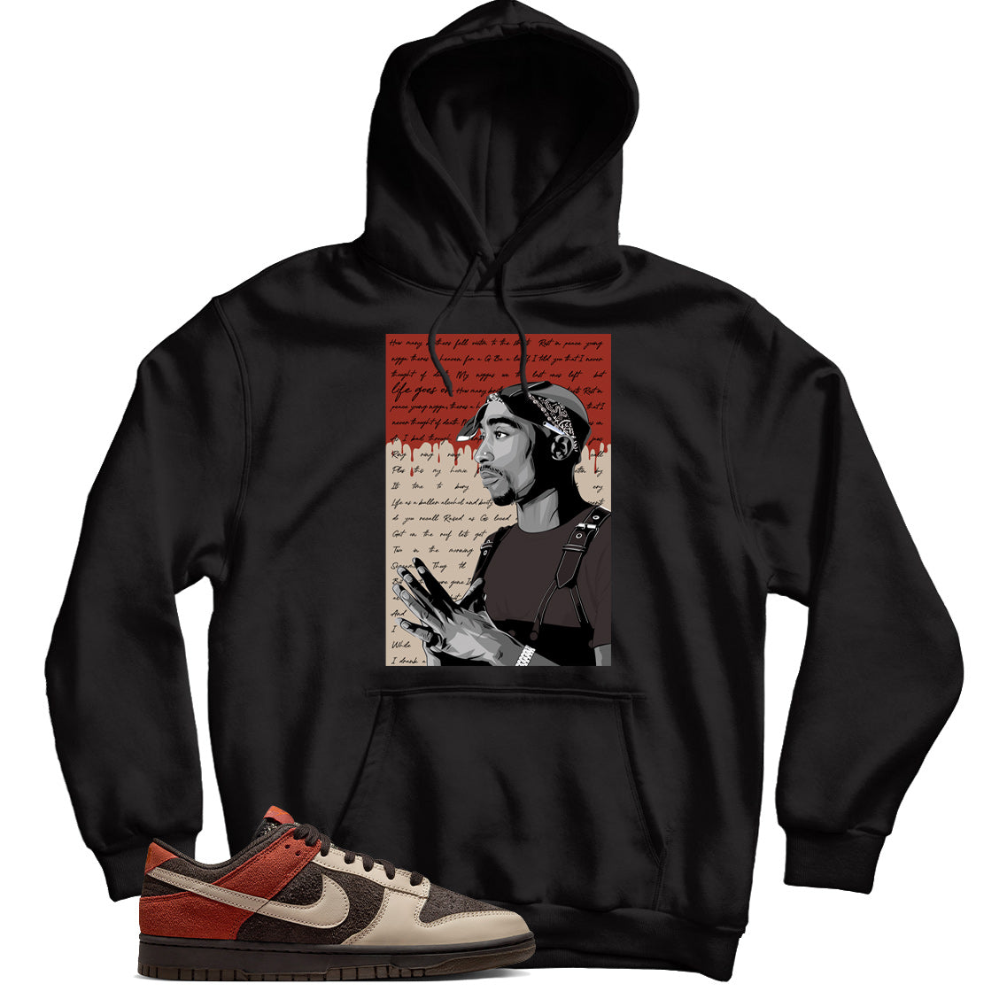 Dunk Low Red Panda hoodie