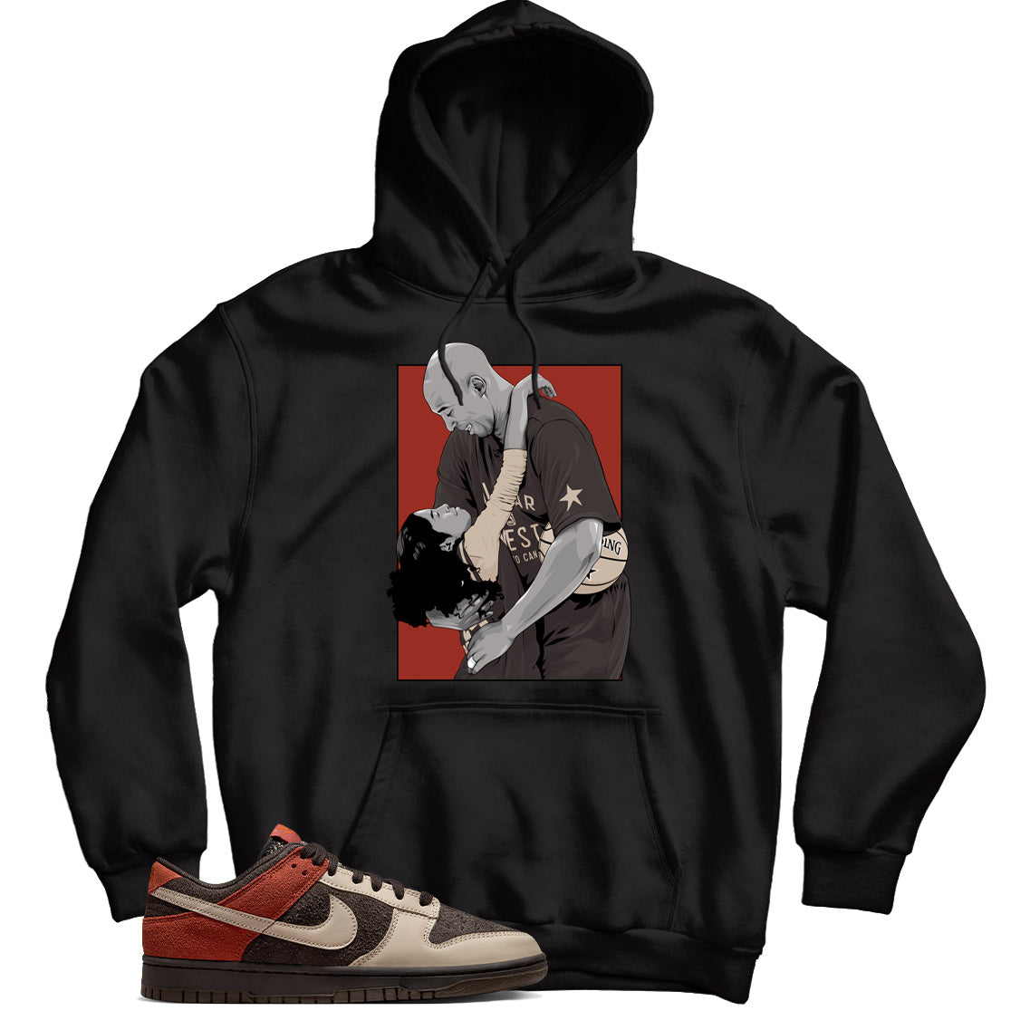 Red Panda dunks hoodie
