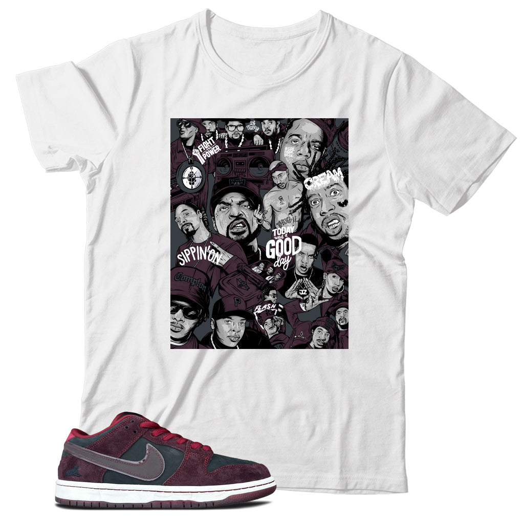 Dunk Low Riot Skateshop shirt