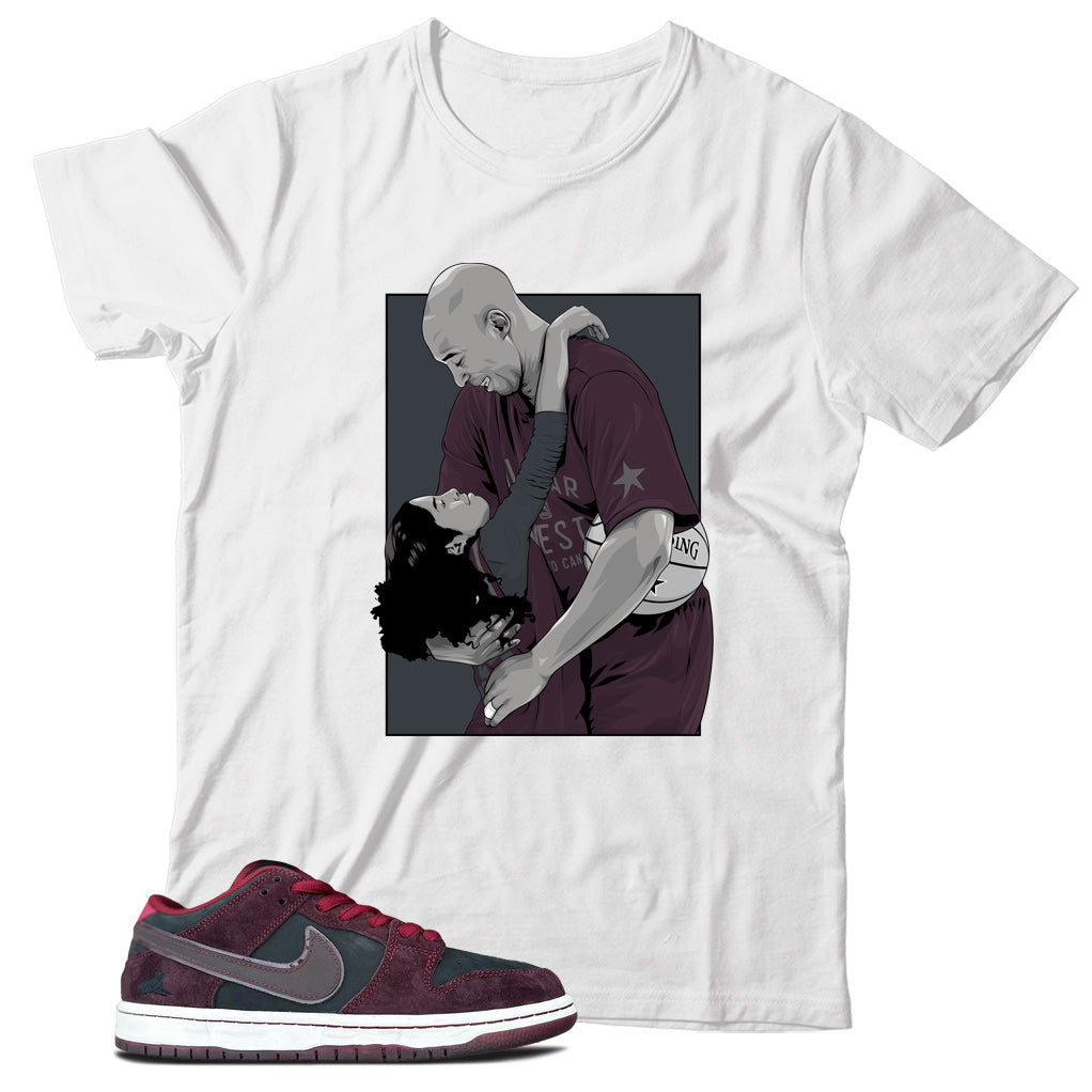 Dunk Low Riot Skateshop shirt