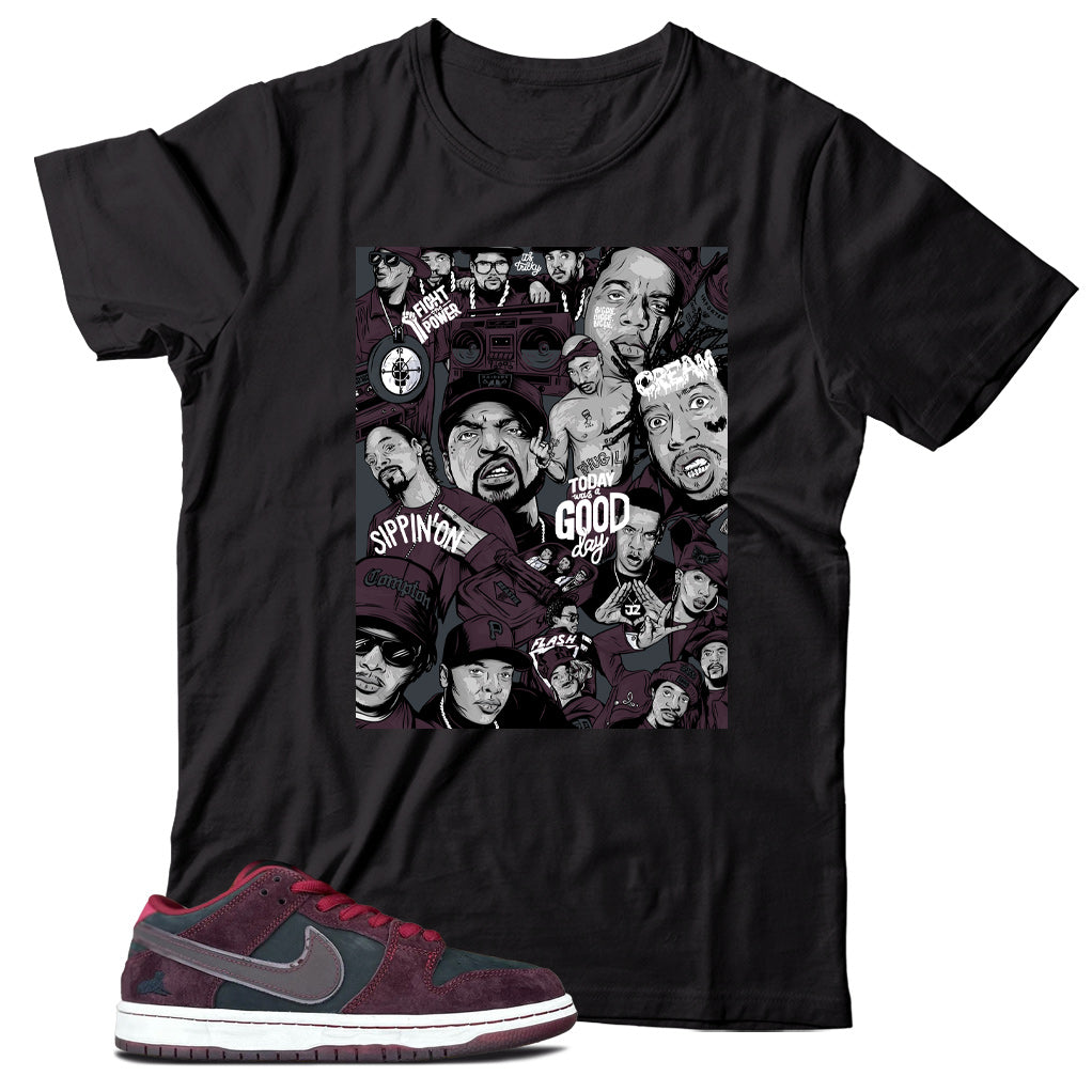 Dunk Low Riot Skateshop shirt