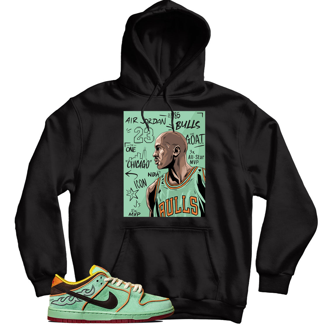 Dunk Low Rodeo Tourmaline hoodie