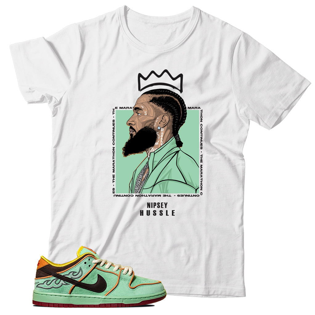 dunk low rodeo tourmaline shirt