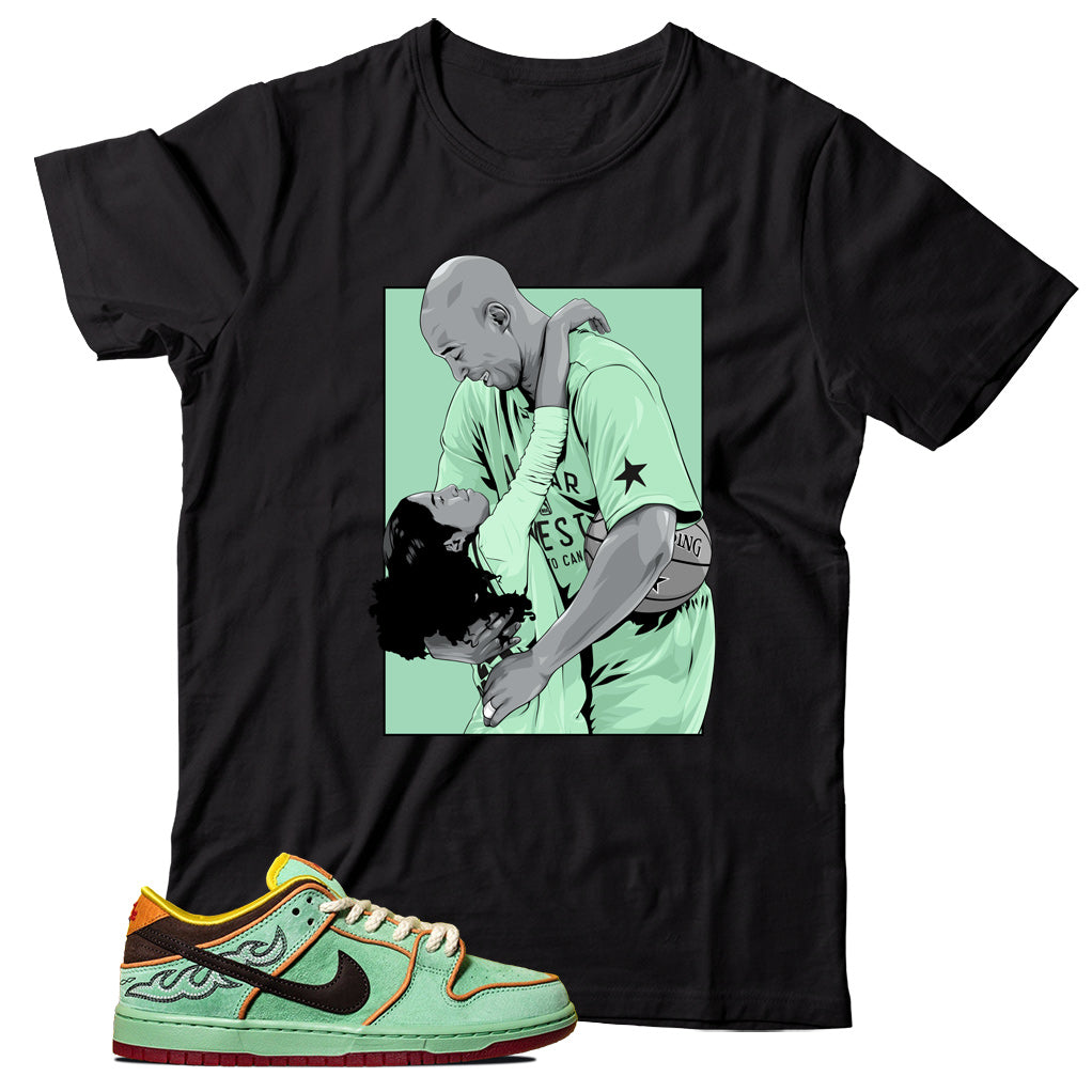 dunk low rodeo tourmaline shirt