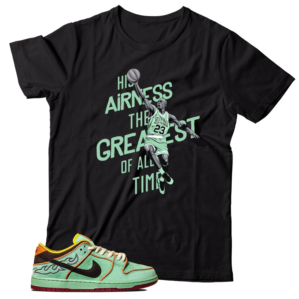 dunk low rodeo tourmaline shirt