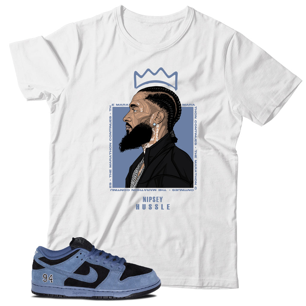 Dunk Low Supreme Ocean Fog Shirt