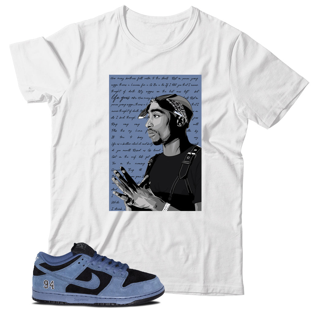 Dunk Low Supreme Ocean Fog Shirt