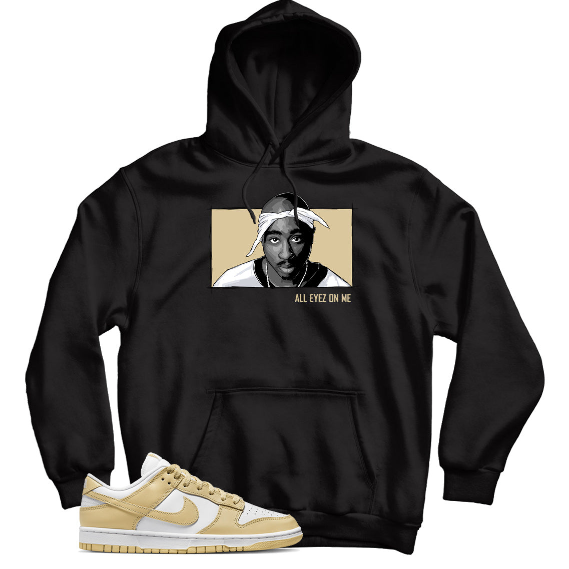 Hoodie Match Nike Dunk Low Team Gold
