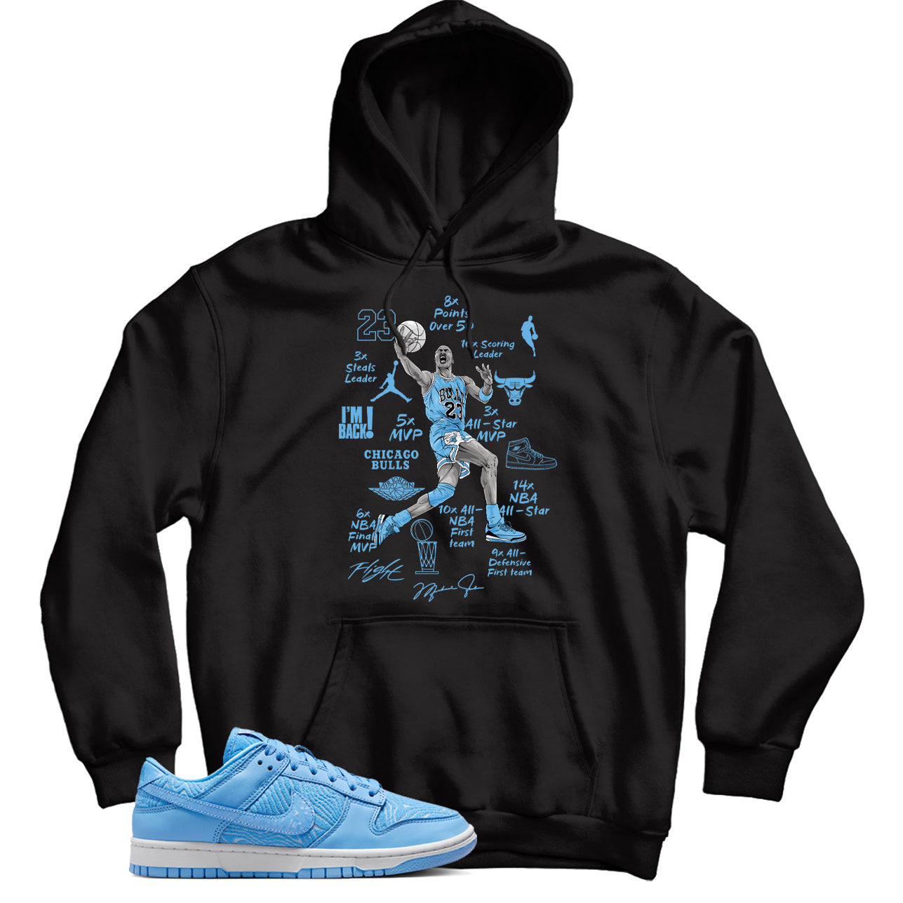 university blue nike hoodie