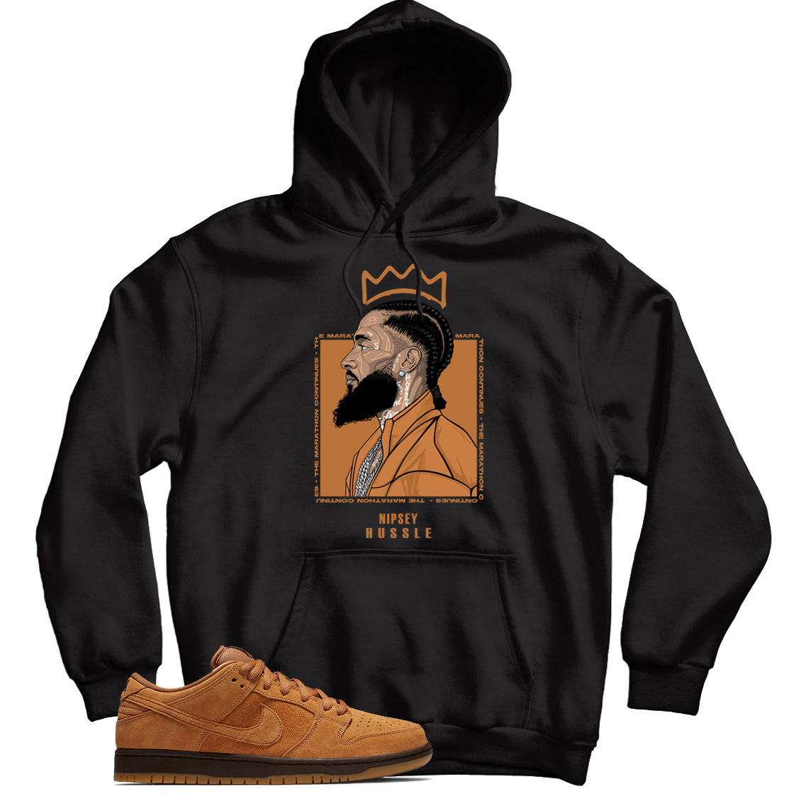 Dunk Low Wheat hoodie