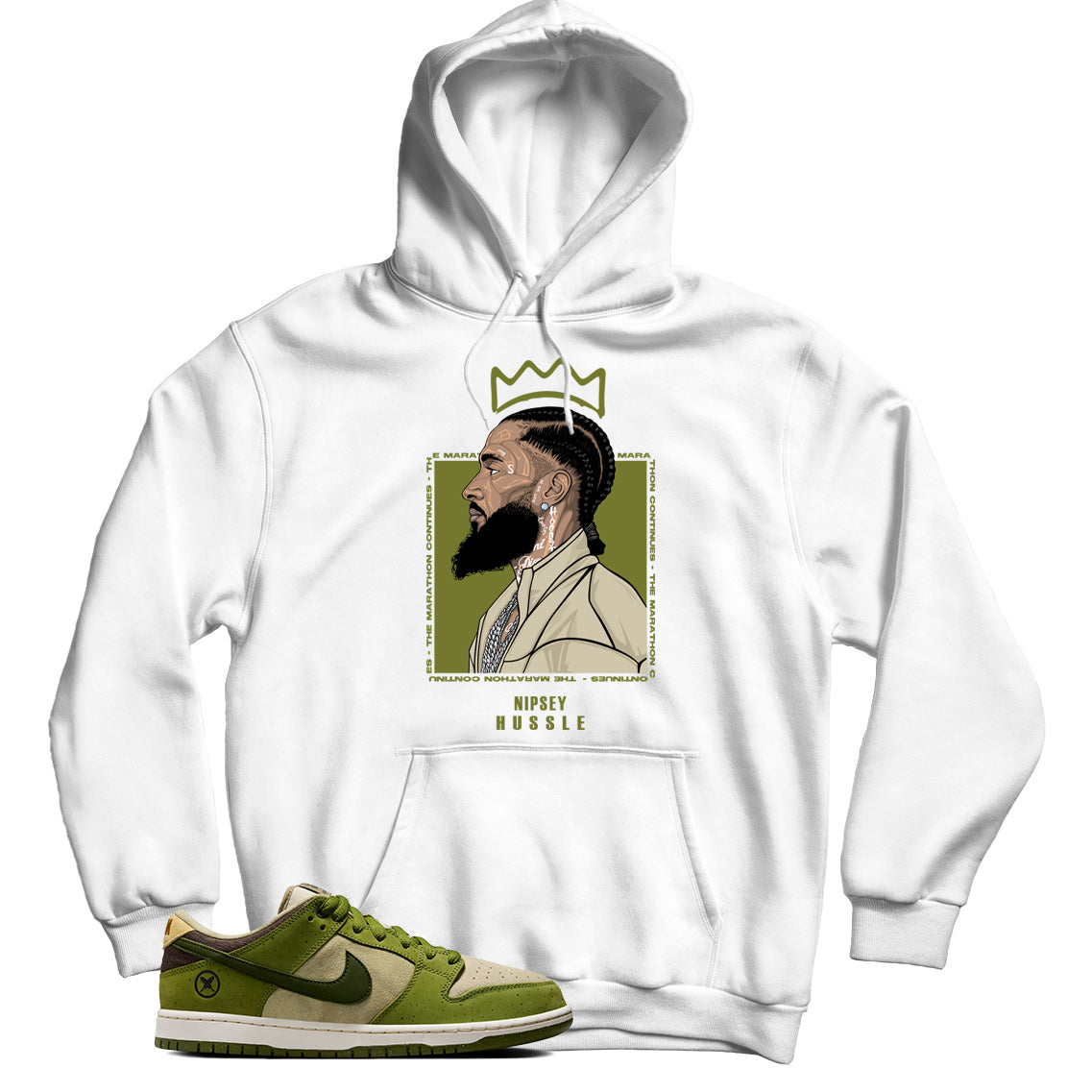 Dunk Low Yuto Horigome Asparagus hoodie