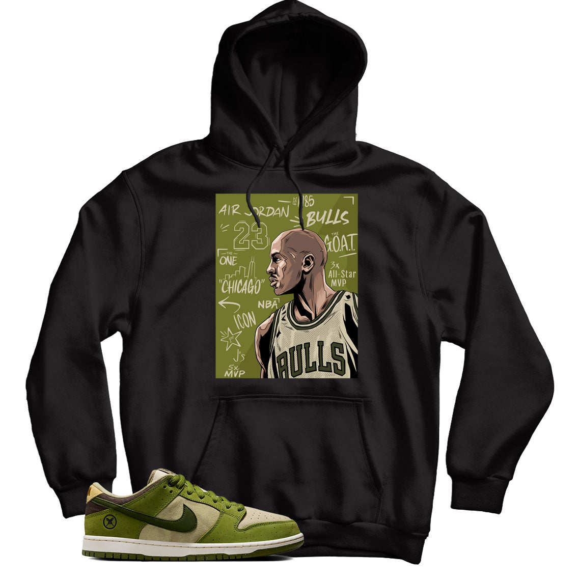 Dunk Low Yuto Horigome Asparagus hoodie