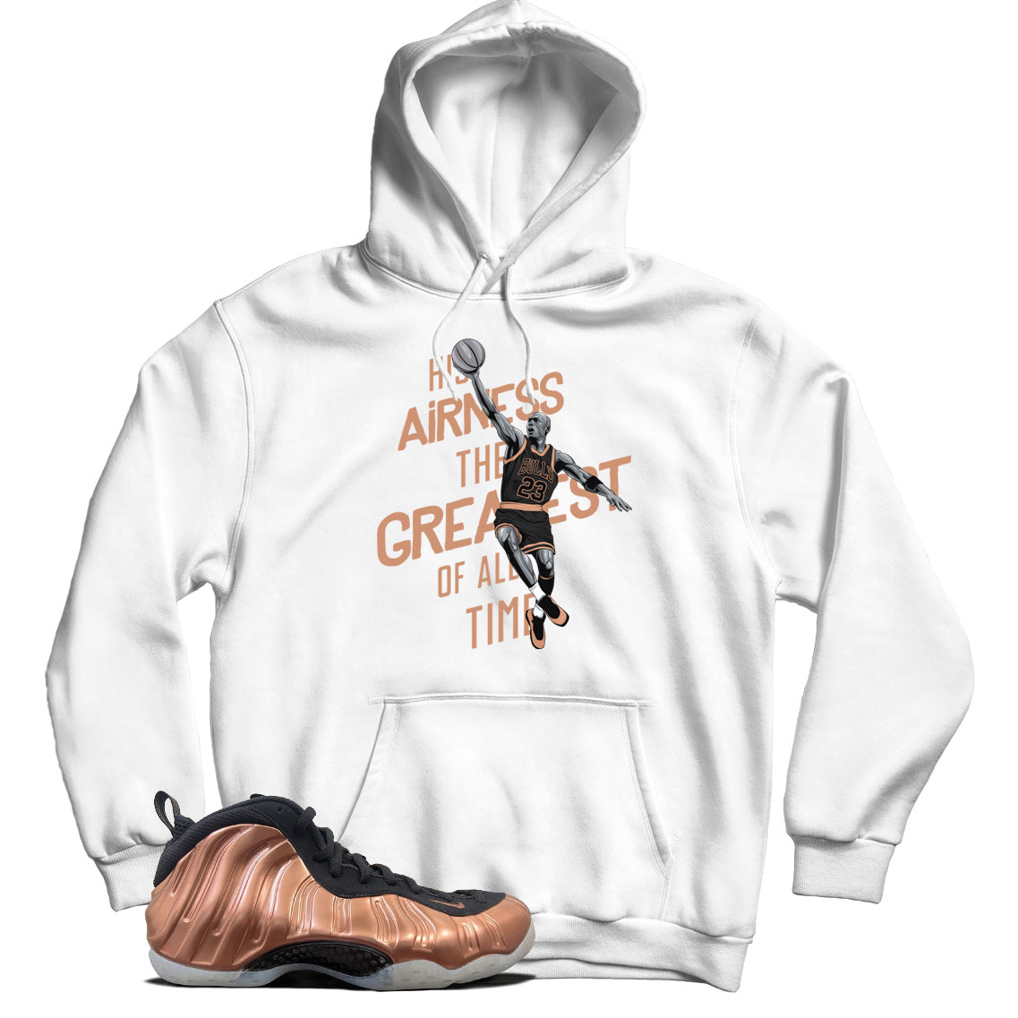 Hoodie Match Air Foamposite One Copper