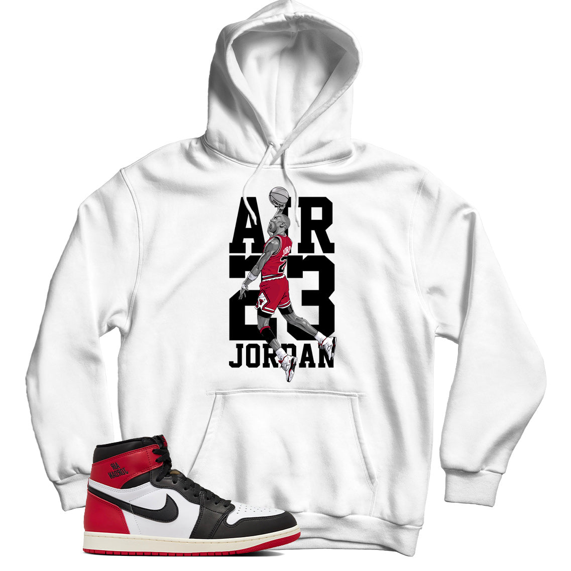 Jordan 1 Black Toe Reimagined hoodie