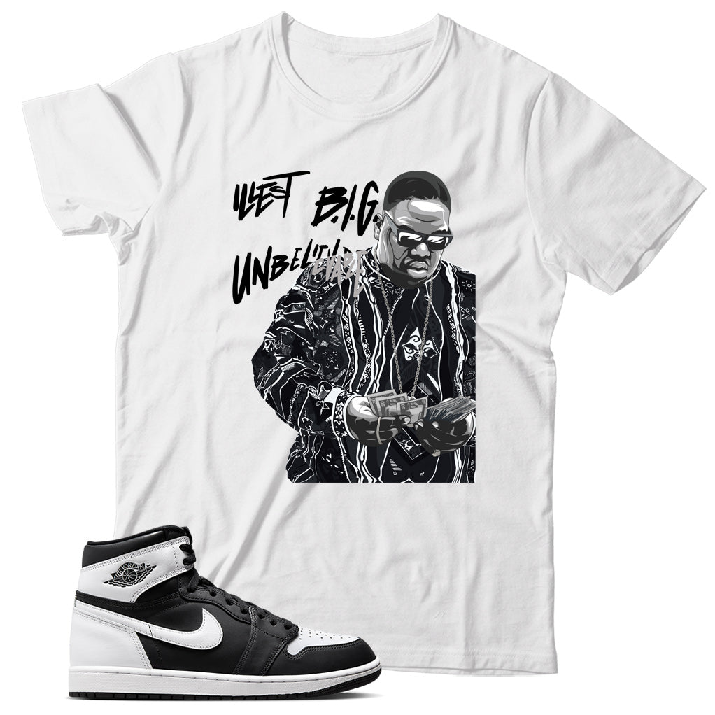 Jordan 1 Black White shirt
