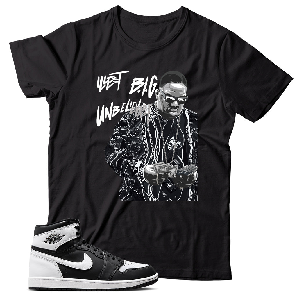 Jordan 1 Black White shirt