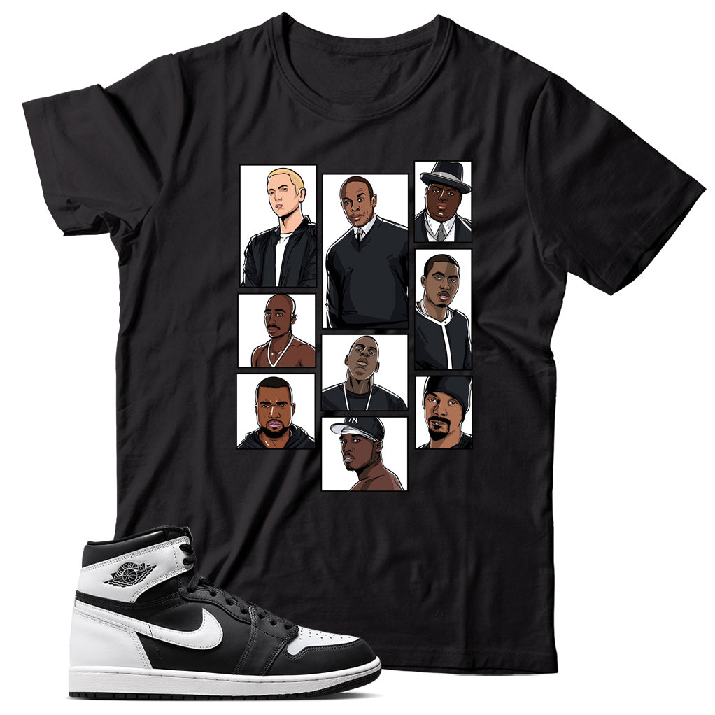 Jordan 1 Black White shirt
