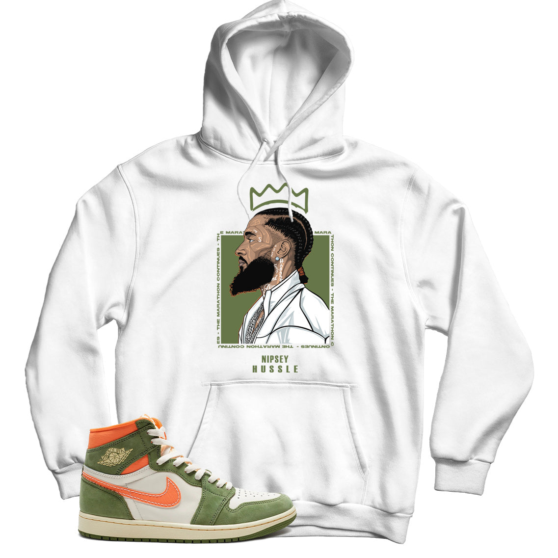 Jordan 1 Celadon hoodie