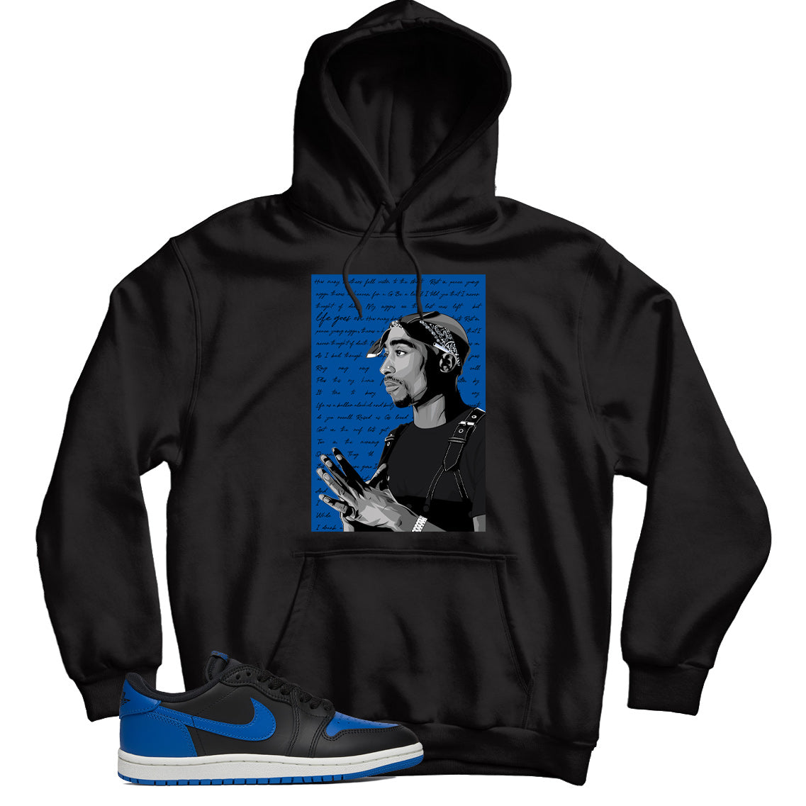 Jordan 1 Low 85 Royal hoodie